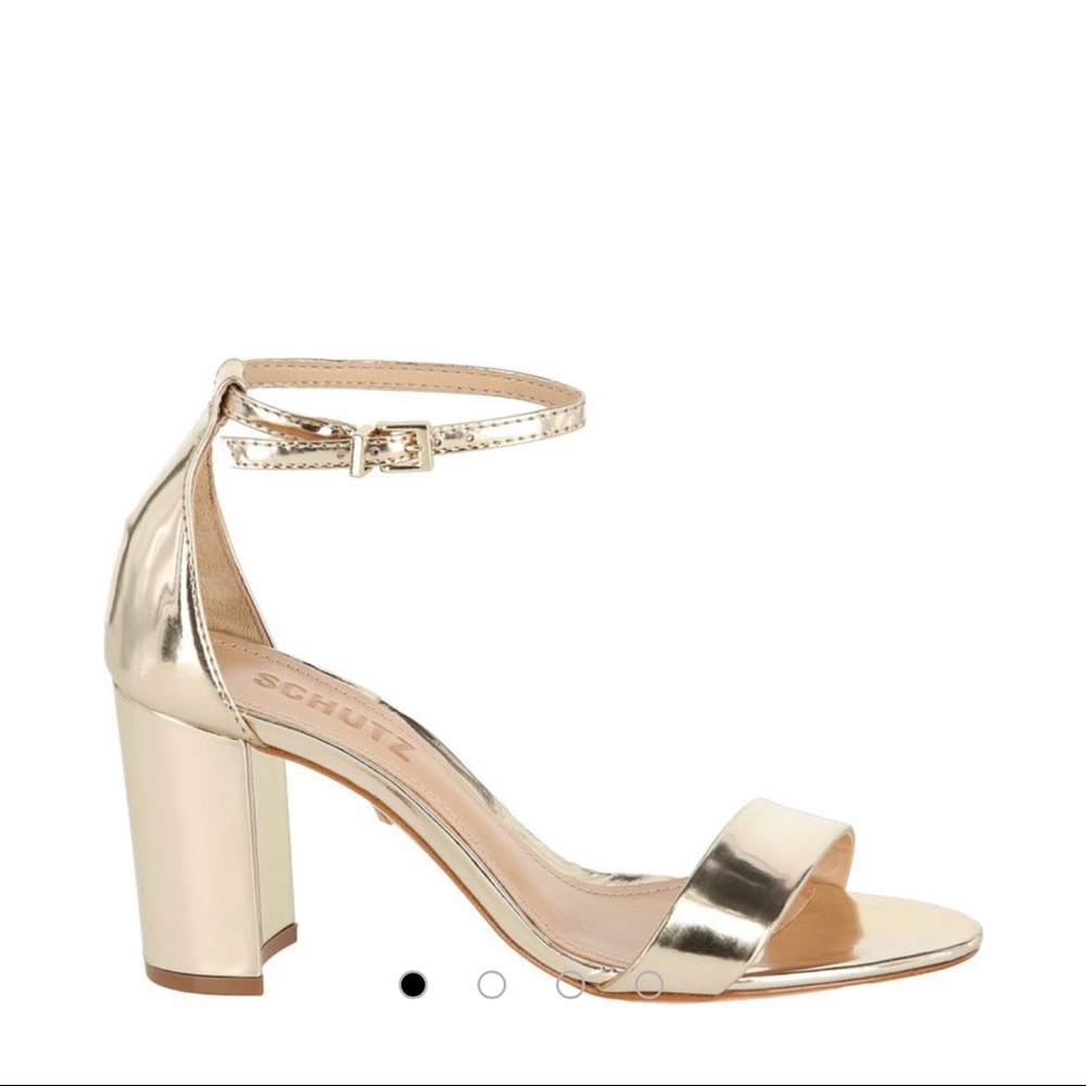 New in Box Schutz Anne Lee Metallic High Heel 9.5